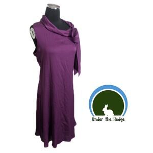 Robbie Bee Berry Sleeveless Tie Cowl Midi Sheath Dress Size 14 J1 Flowy Feminine